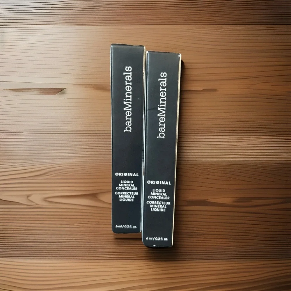 Lot of 2 Bare Minerals Liquid Mineral Concealer Dark 5W~ New in Box‎
